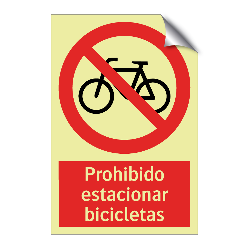 Prohibido estacionar bicicletas