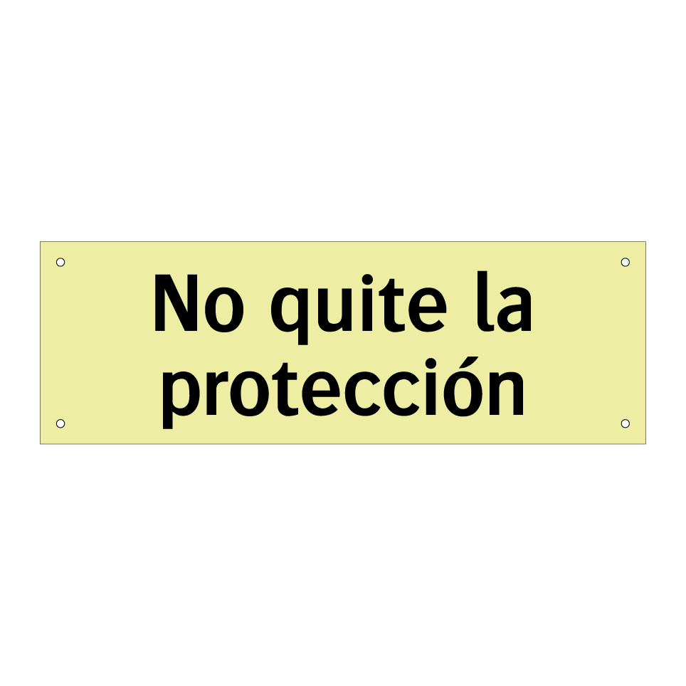 No quite la protección