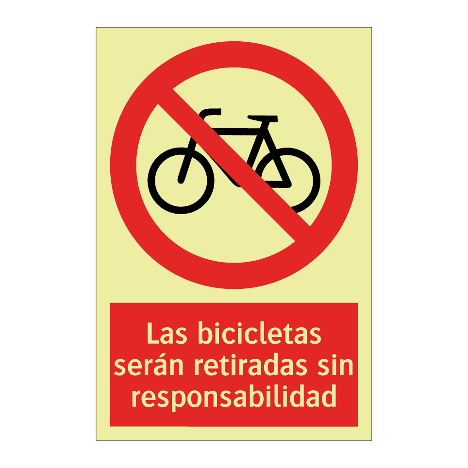 Las bicicletas serán retiradas sin responsabilidad