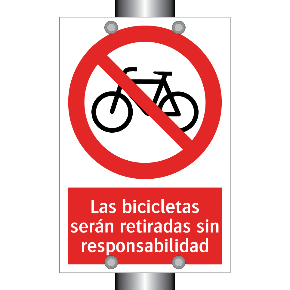 Las bicicletas serán retiradas sin responsabilidad