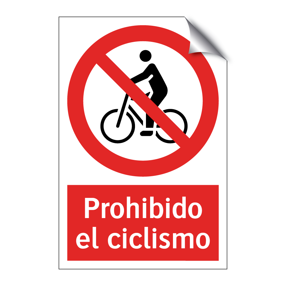 Prohibido el ciclismo