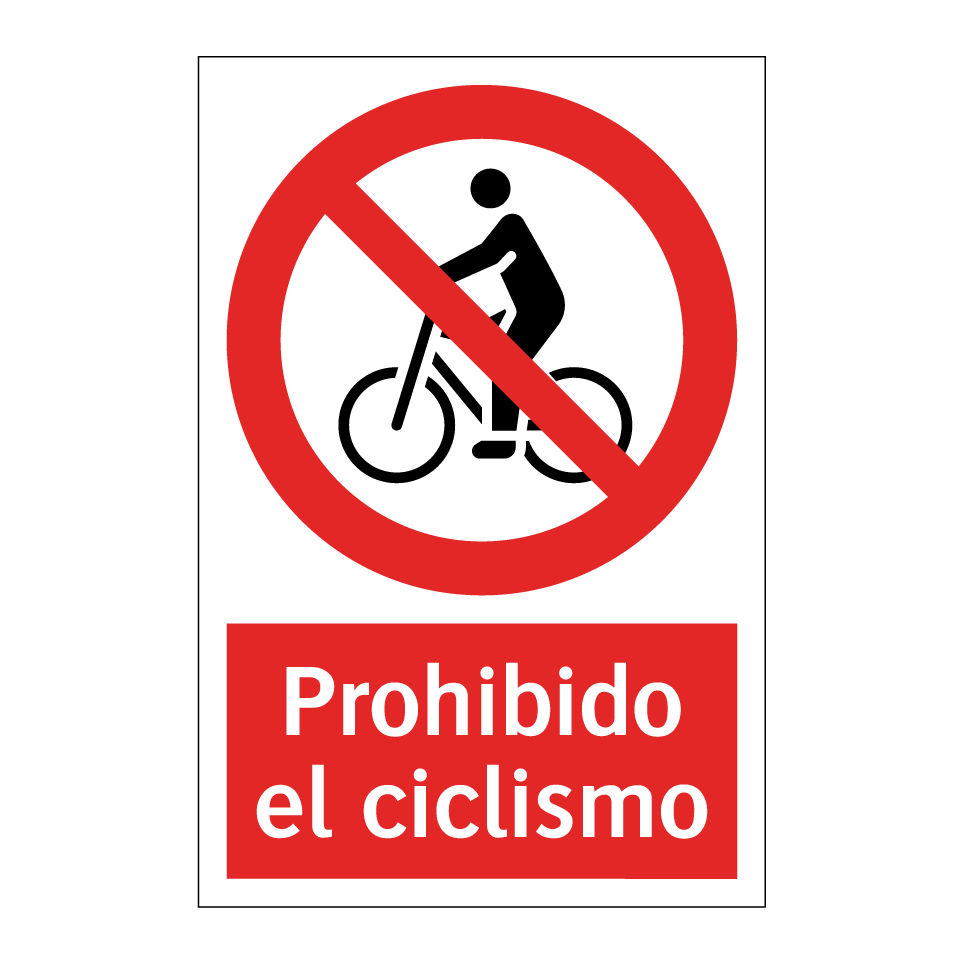 Prohibido el ciclismo