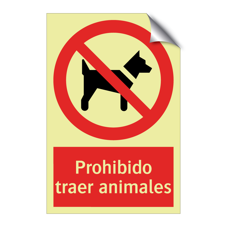Prohibido traer animales