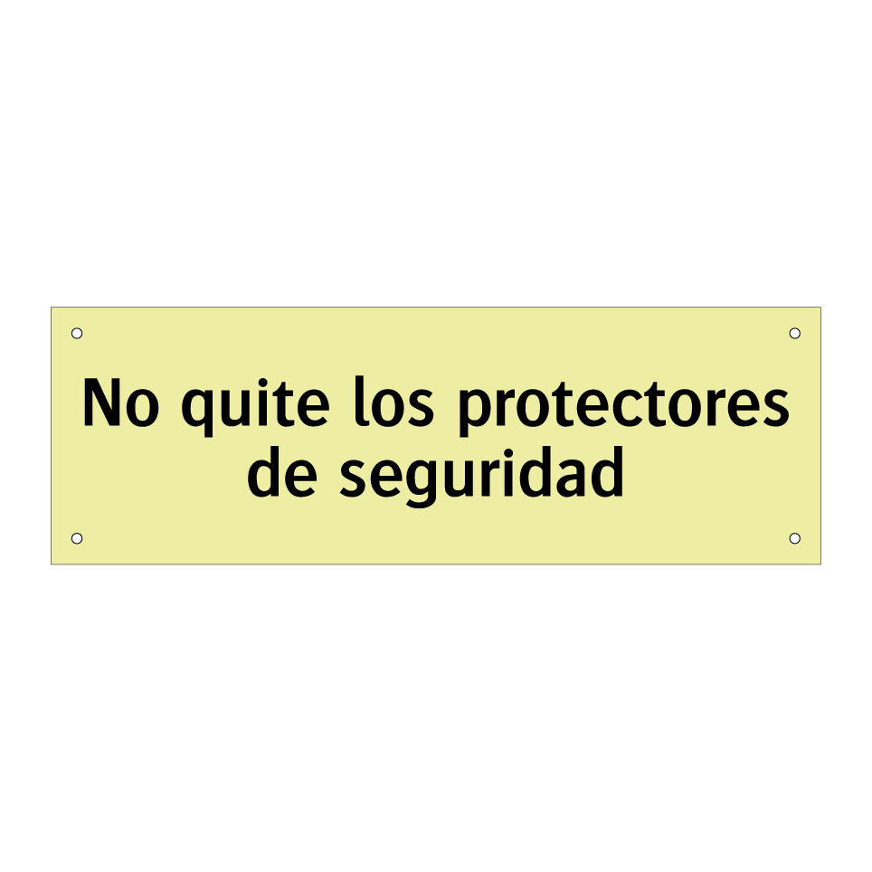 No quite los protectores de seguridad