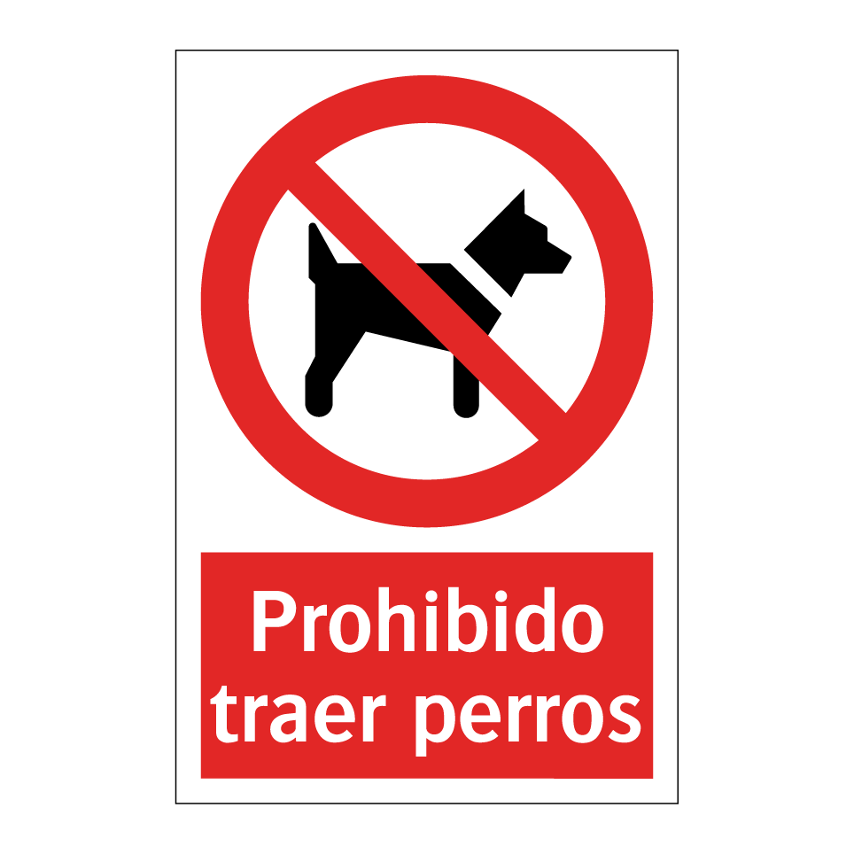 Prohibido traer perros