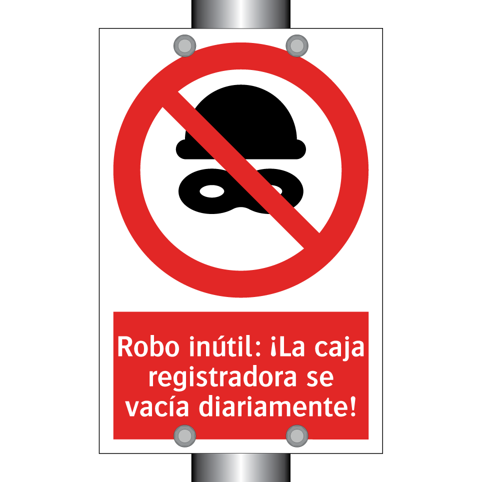 Robo inútil: ¡La caja registradora se vacía diariamente!