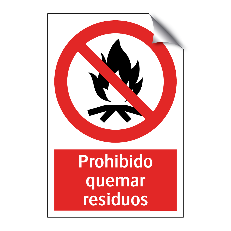 Prohibido quemar residuos