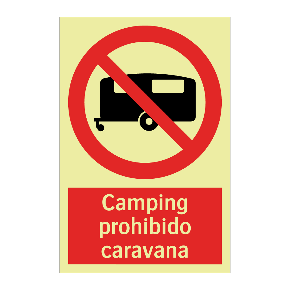 Camping prohibido caravana