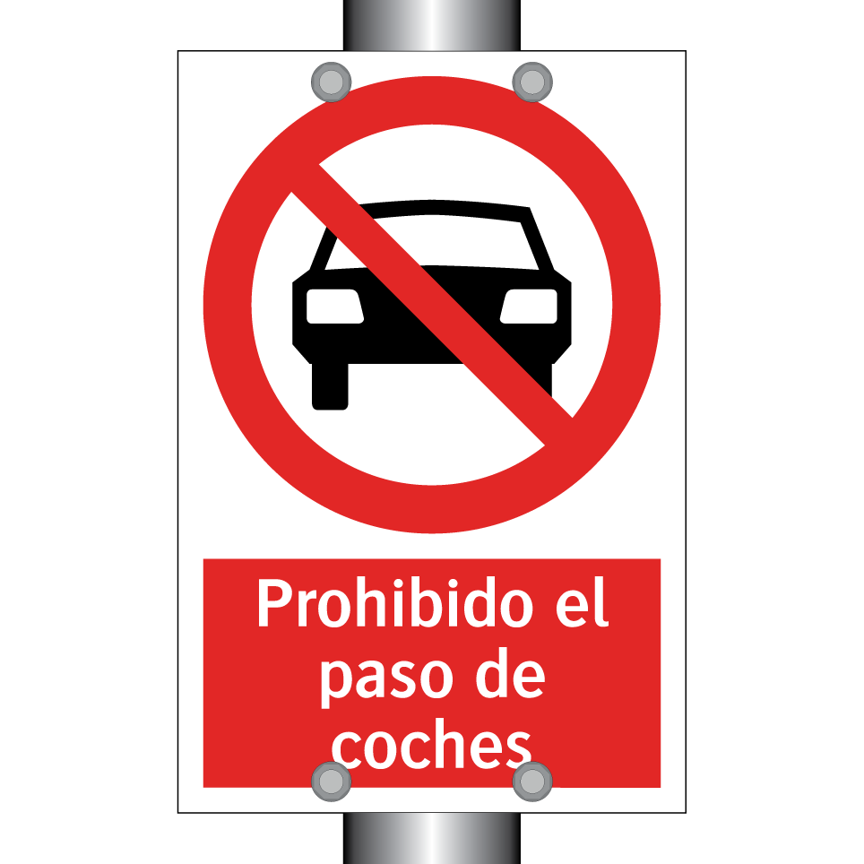 Prohibido el paso de coches