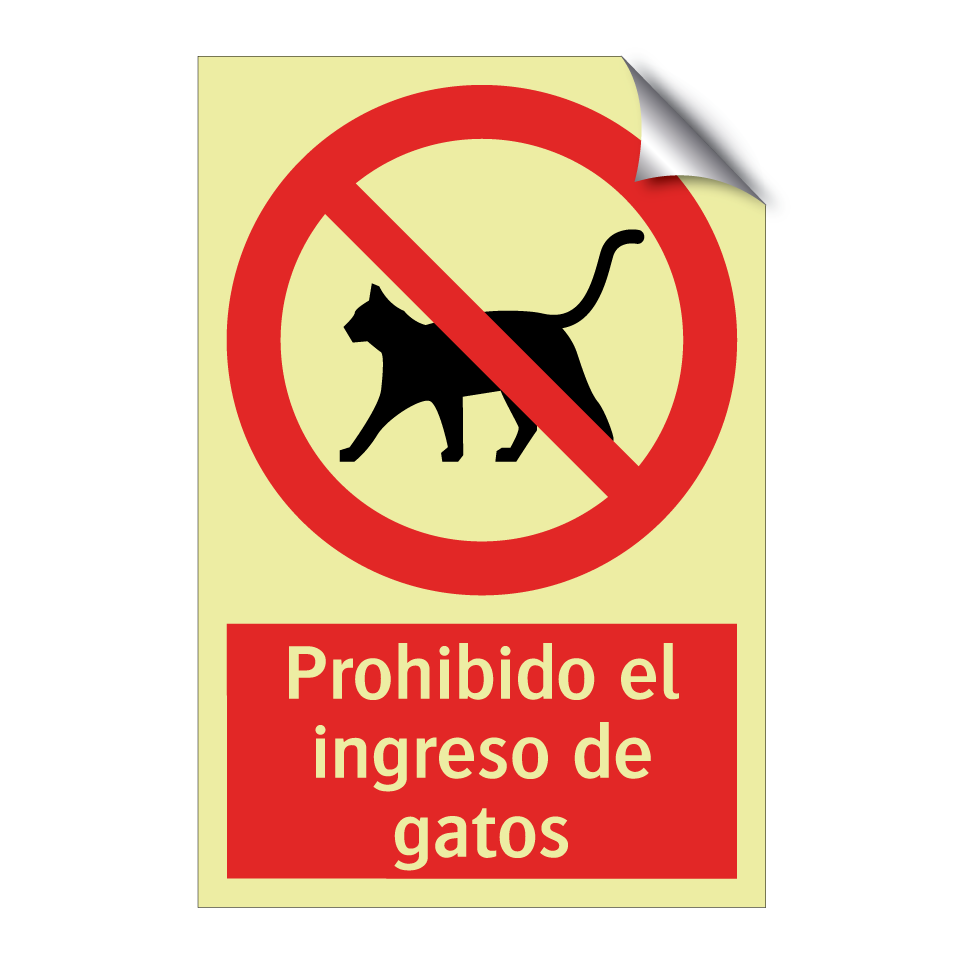 Prohibido el ingreso de gatos