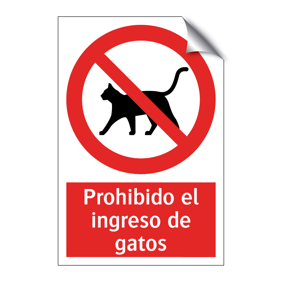 Prohibido el ingreso de gatos