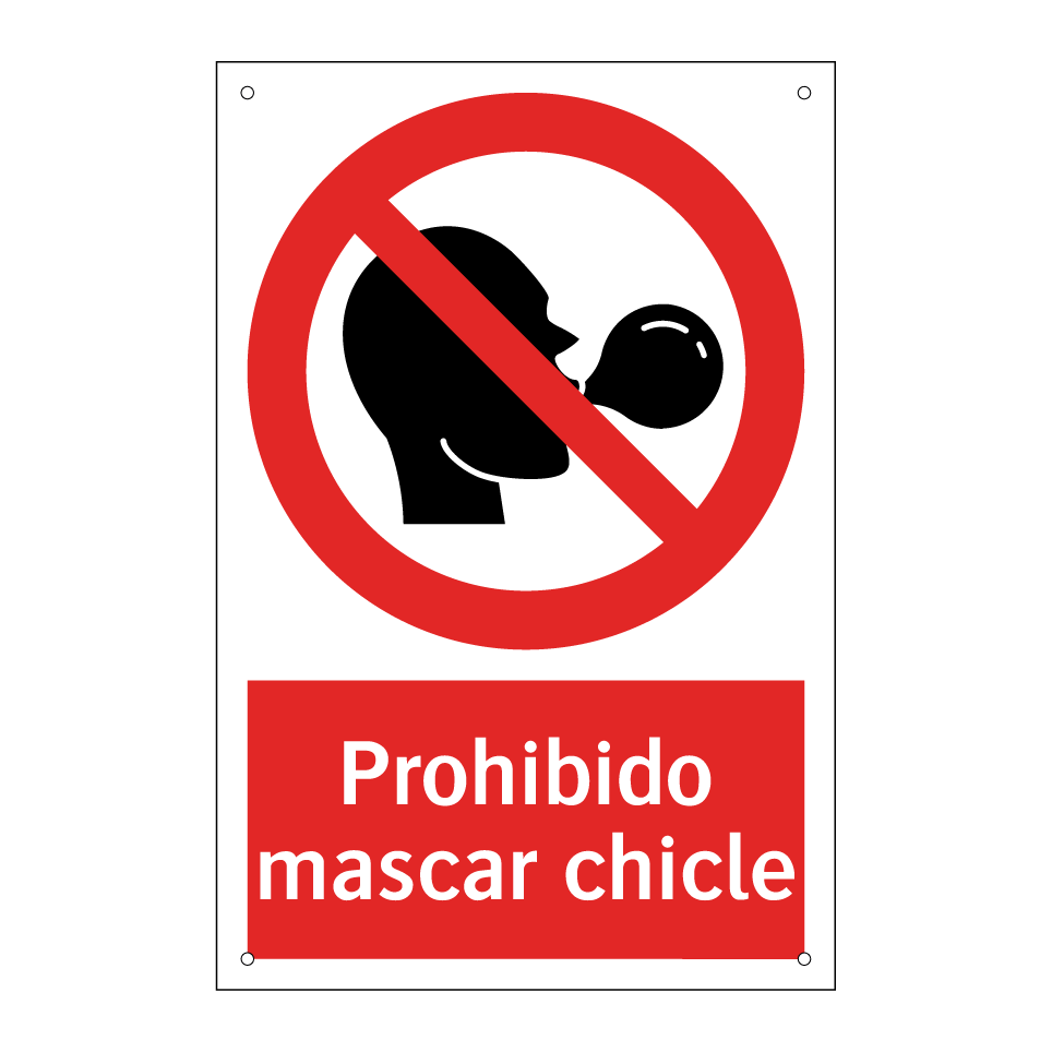 Prohibido mascar chicle