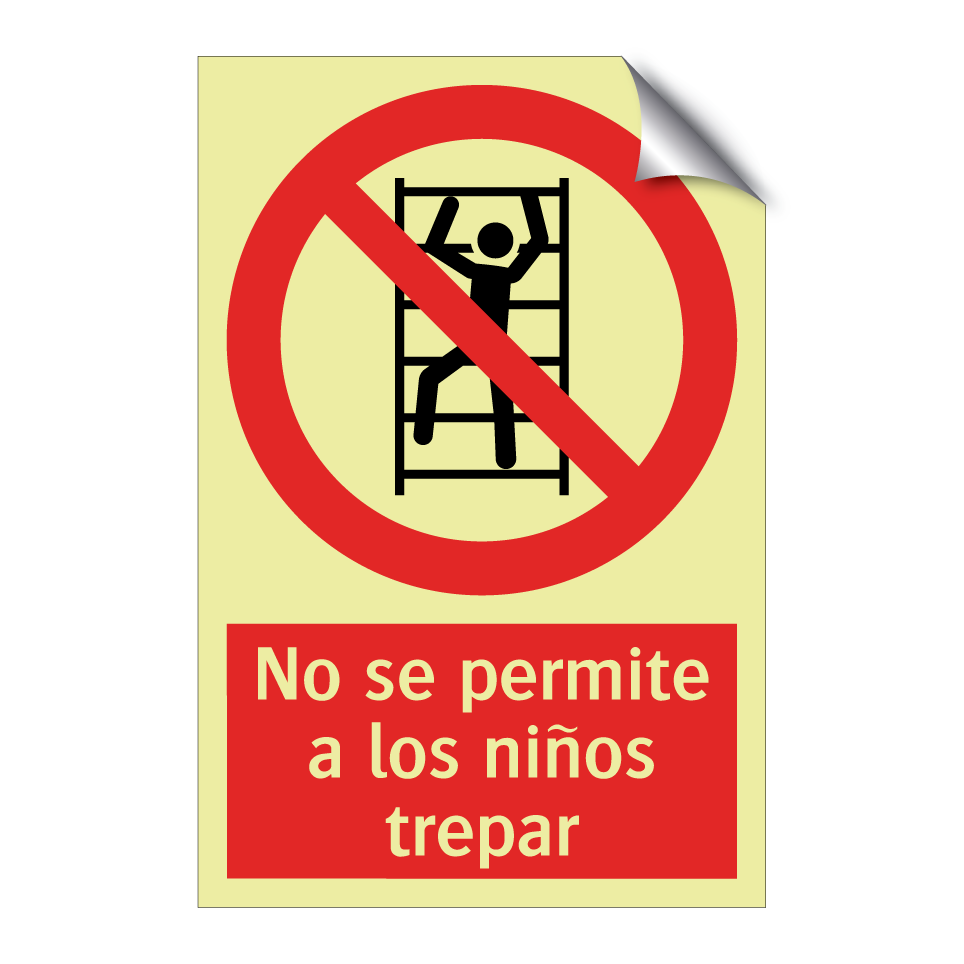 No se permite a los niños trepar