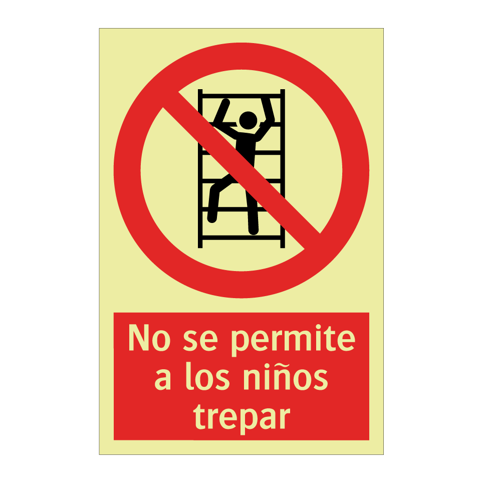 No se permite a los niños trepar
