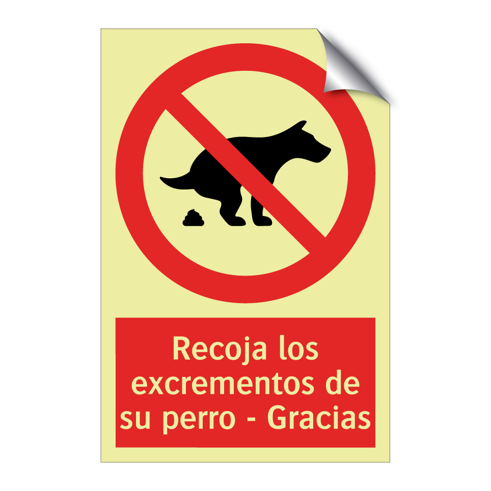 Recoja los excrementos de su perro - Gracias