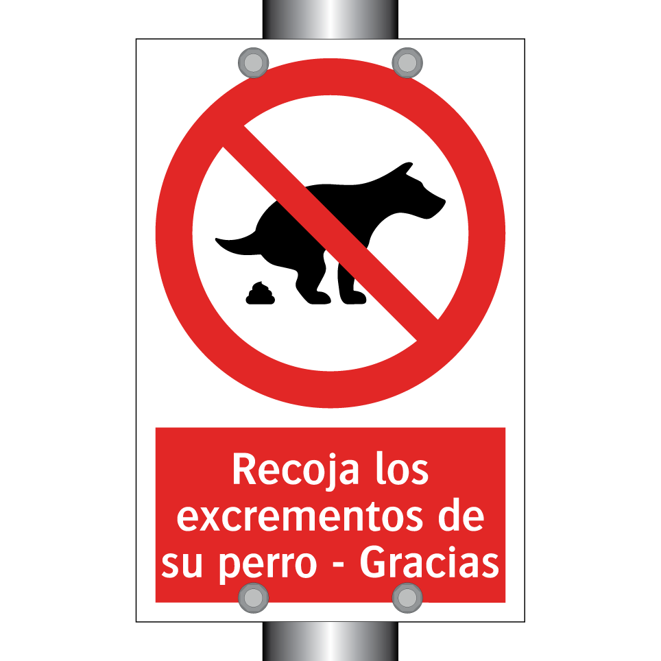 Recoja los excrementos de su perro - Gracias