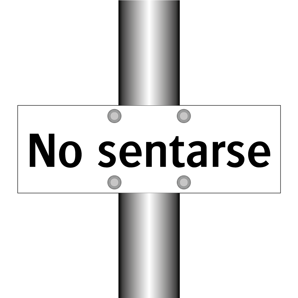 No sentarse
