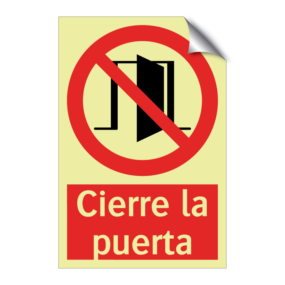 Cierre la puerta
