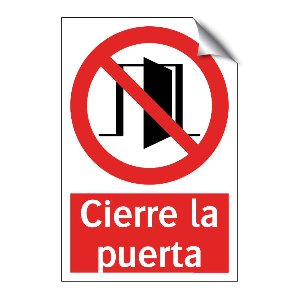 Cierre la puerta