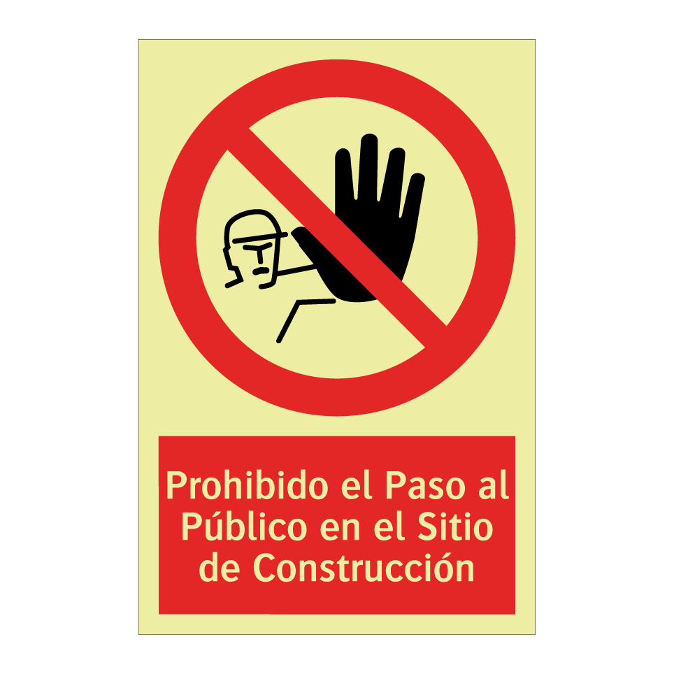 Prohibido el Paso al Público en el Sitio de Construcción