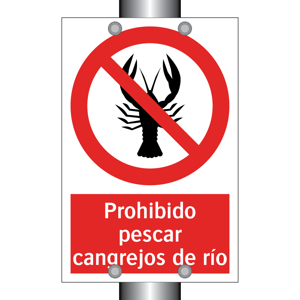 Prohibido pescar cangrejos de río