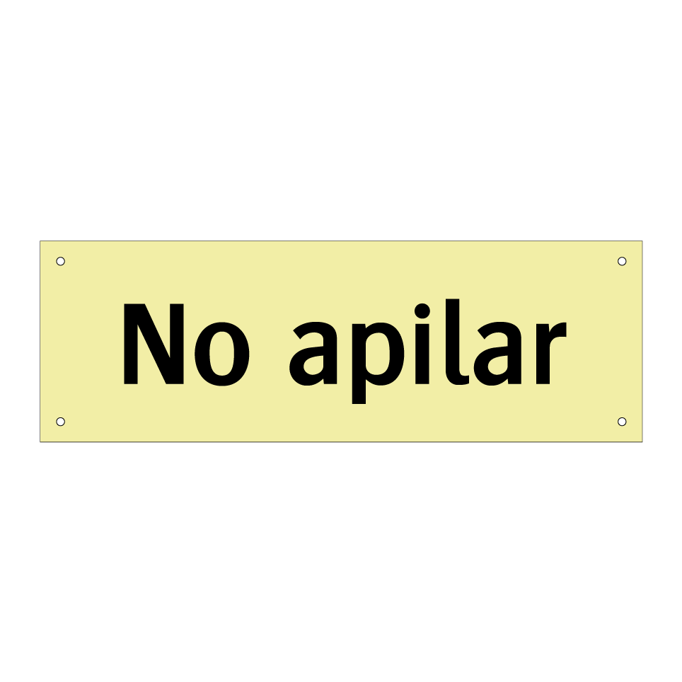 No apilar