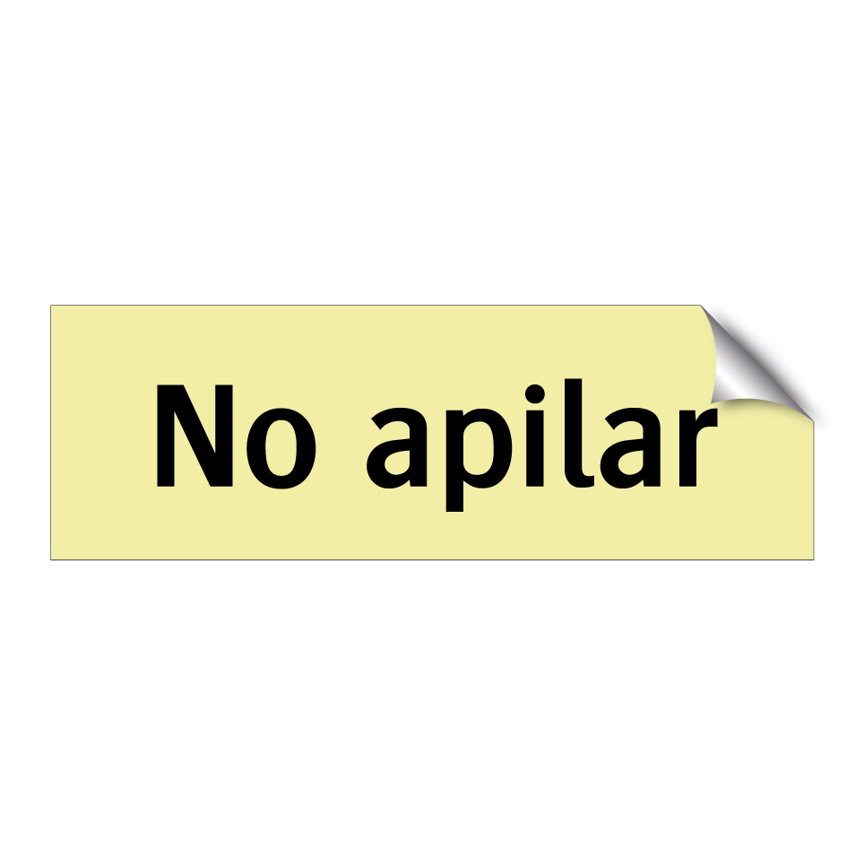 No apilar