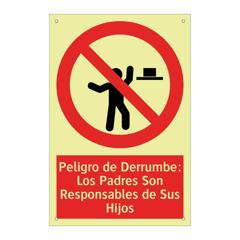 Peligro de Derrumbe: Los Padres Son Responsables de Sus Hijos