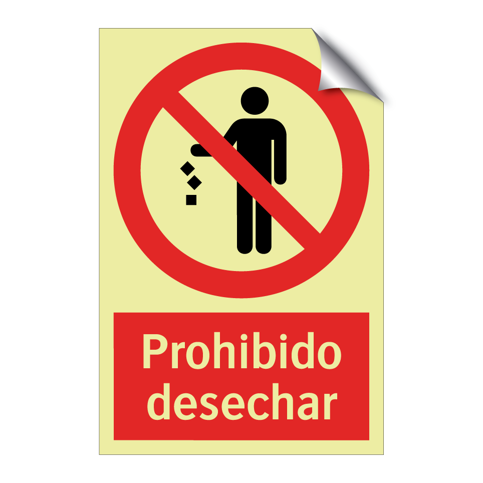 Prohibido desechar