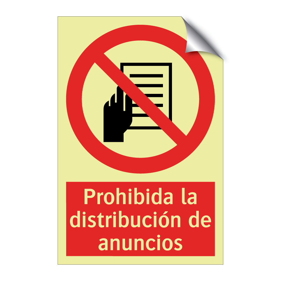 Prohibida la distribución de anuncios