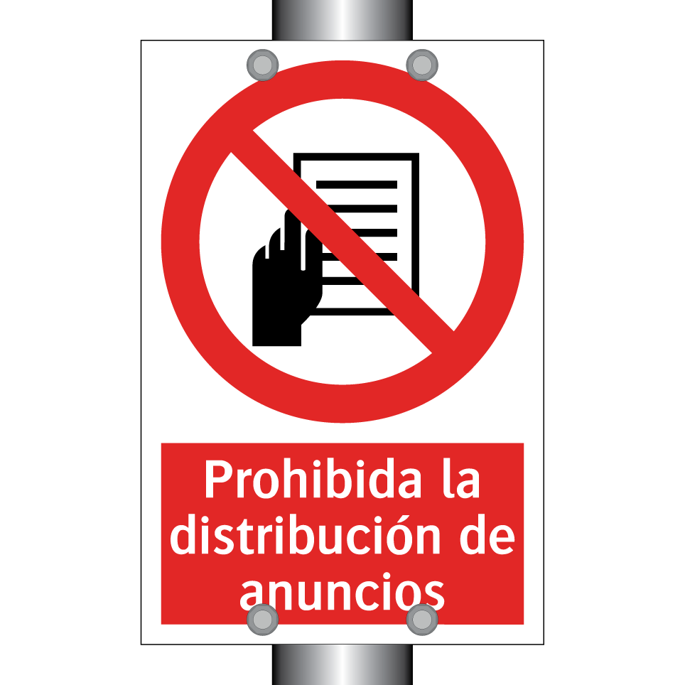 Prohibida la distribución de anuncios