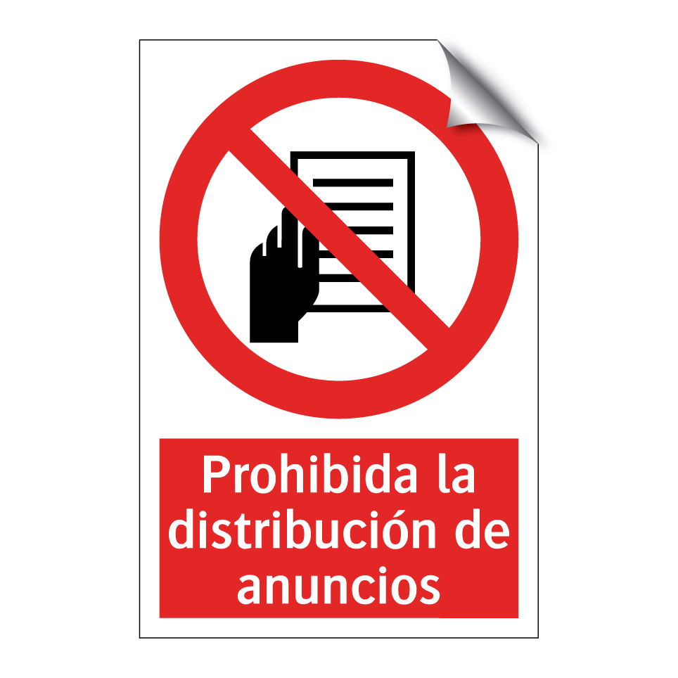 Prohibida la distribución de anuncios