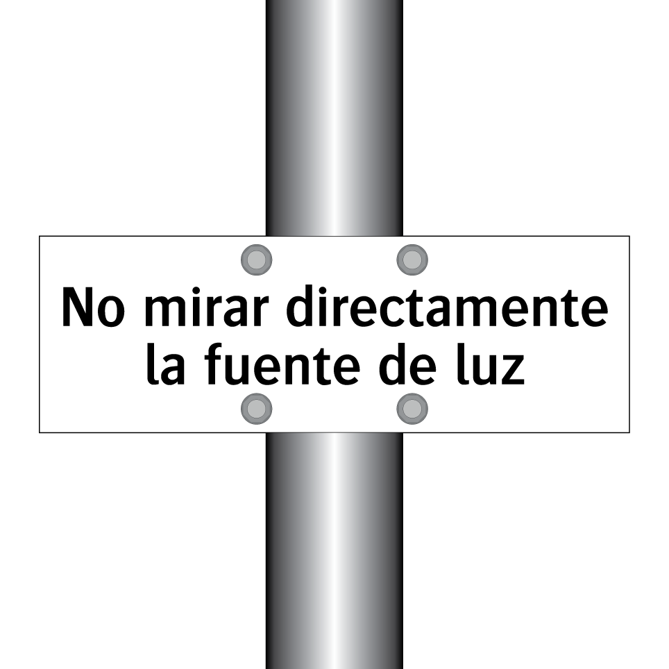 No mirar directamente la fuente de luz