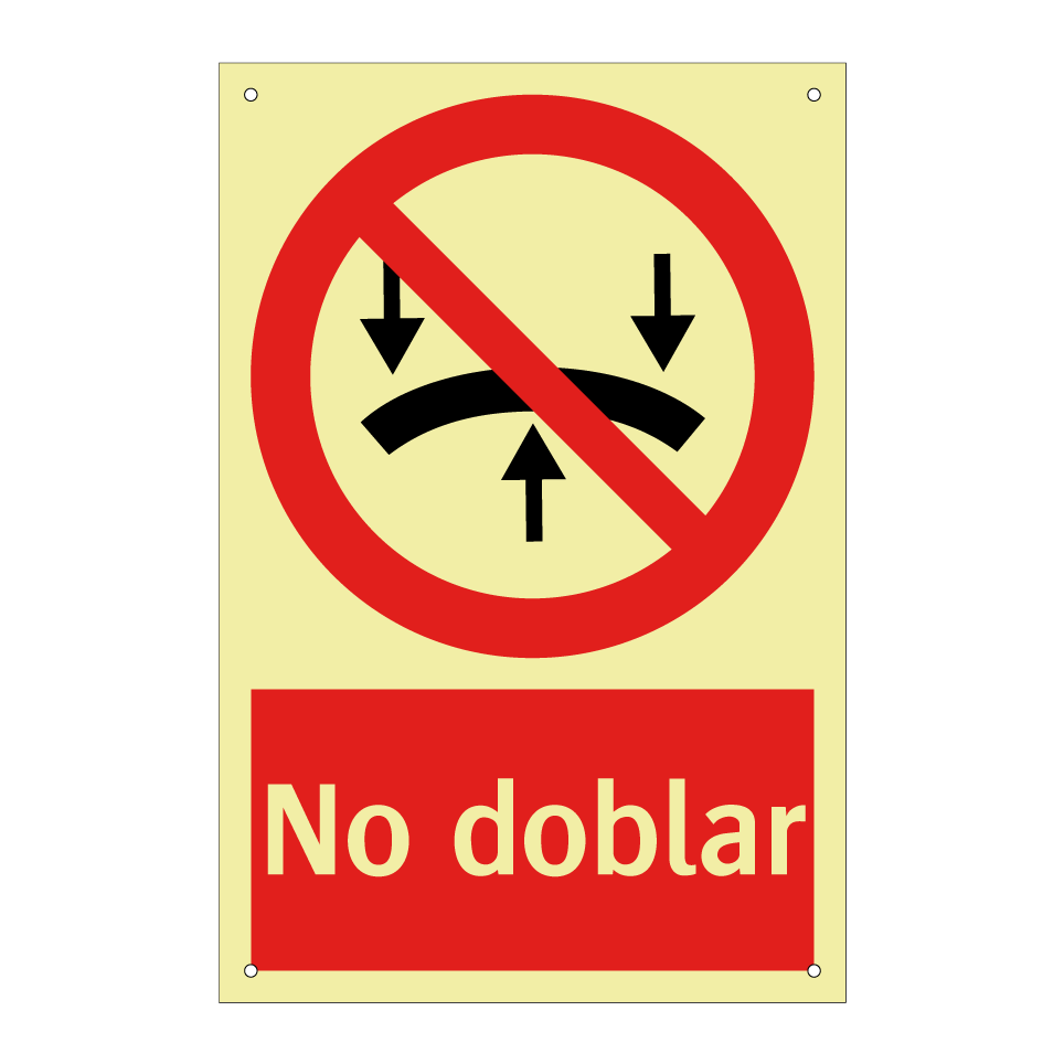 No doblar