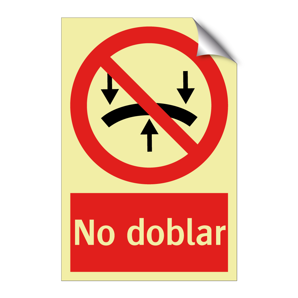 No doblar