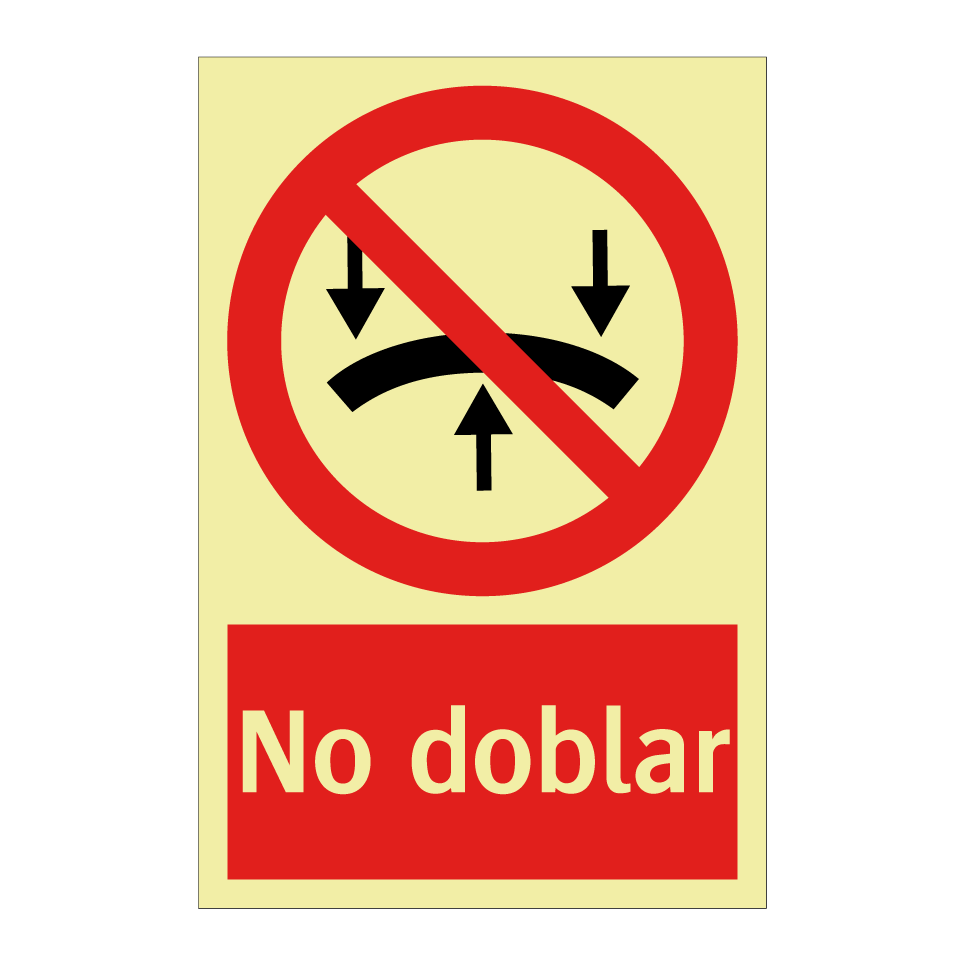 No doblar