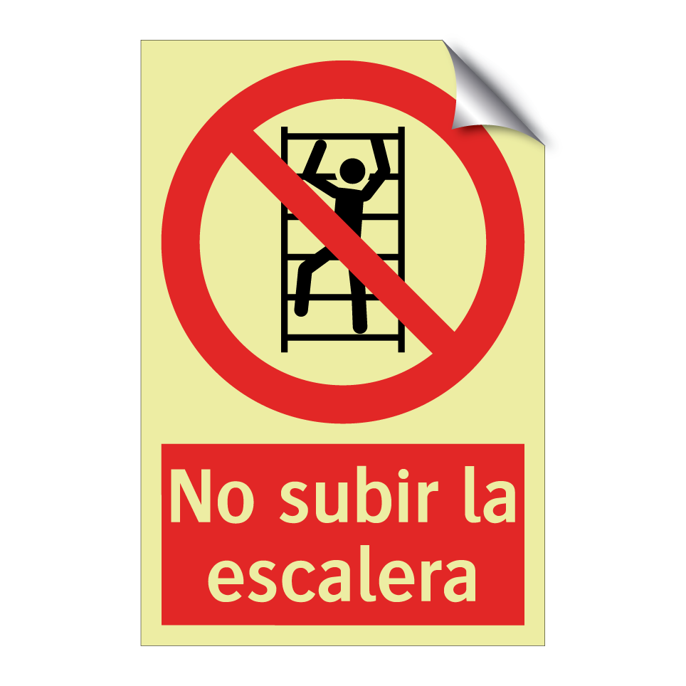 No subir la escalera
