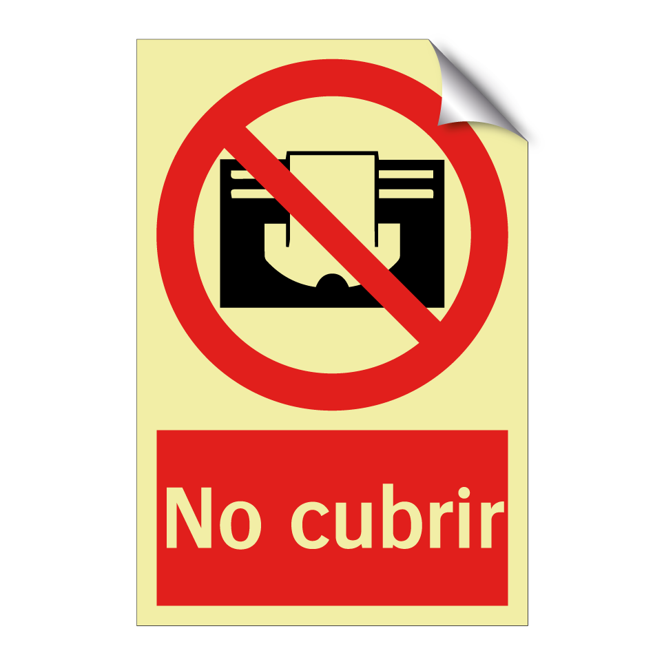 No cubrir