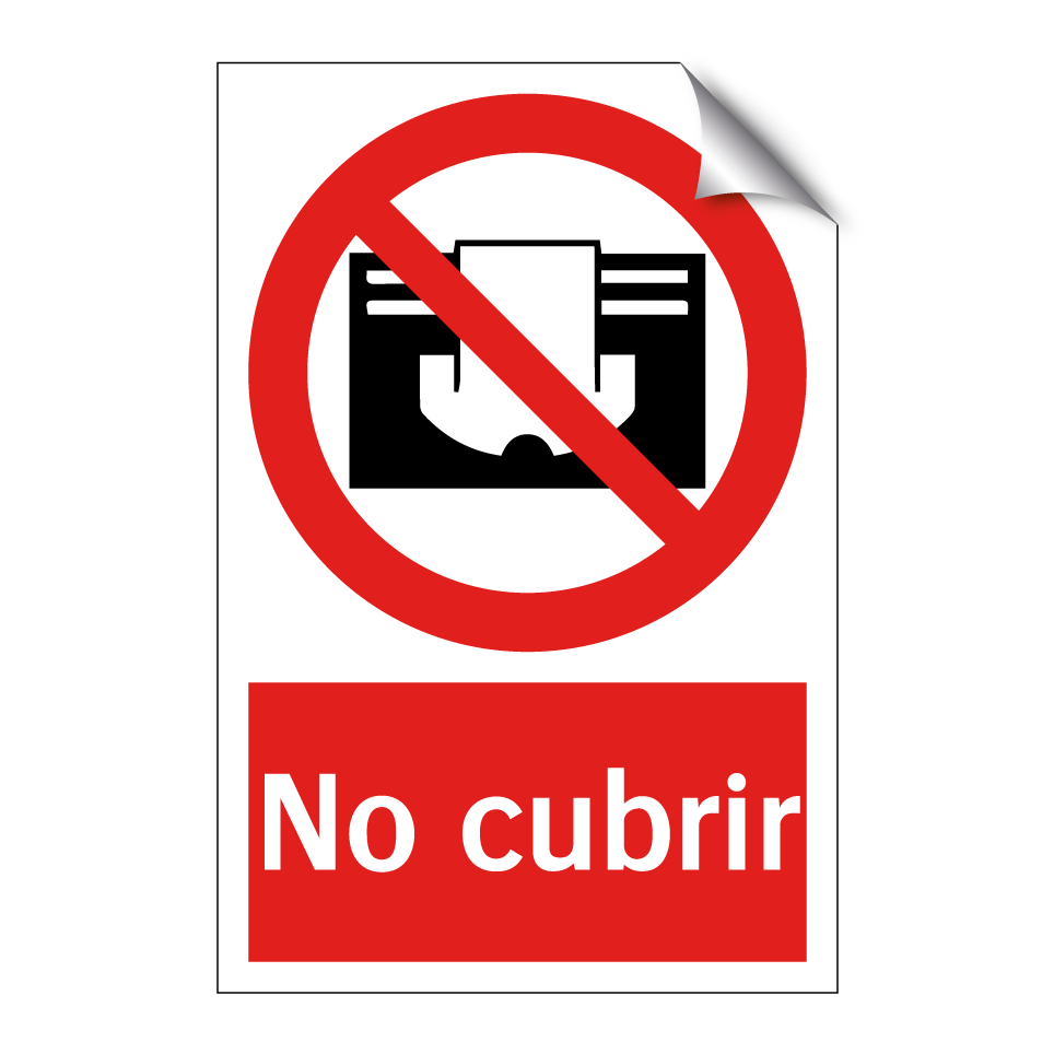 No cubrir