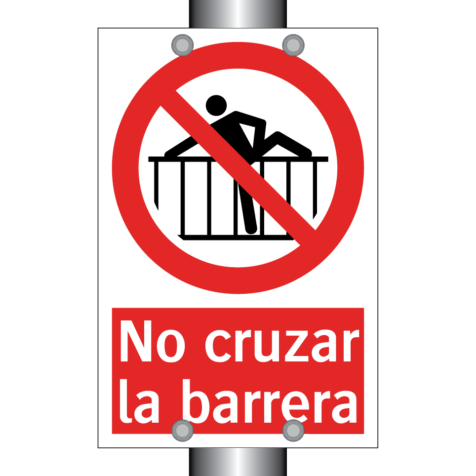 No cruzar la barrera