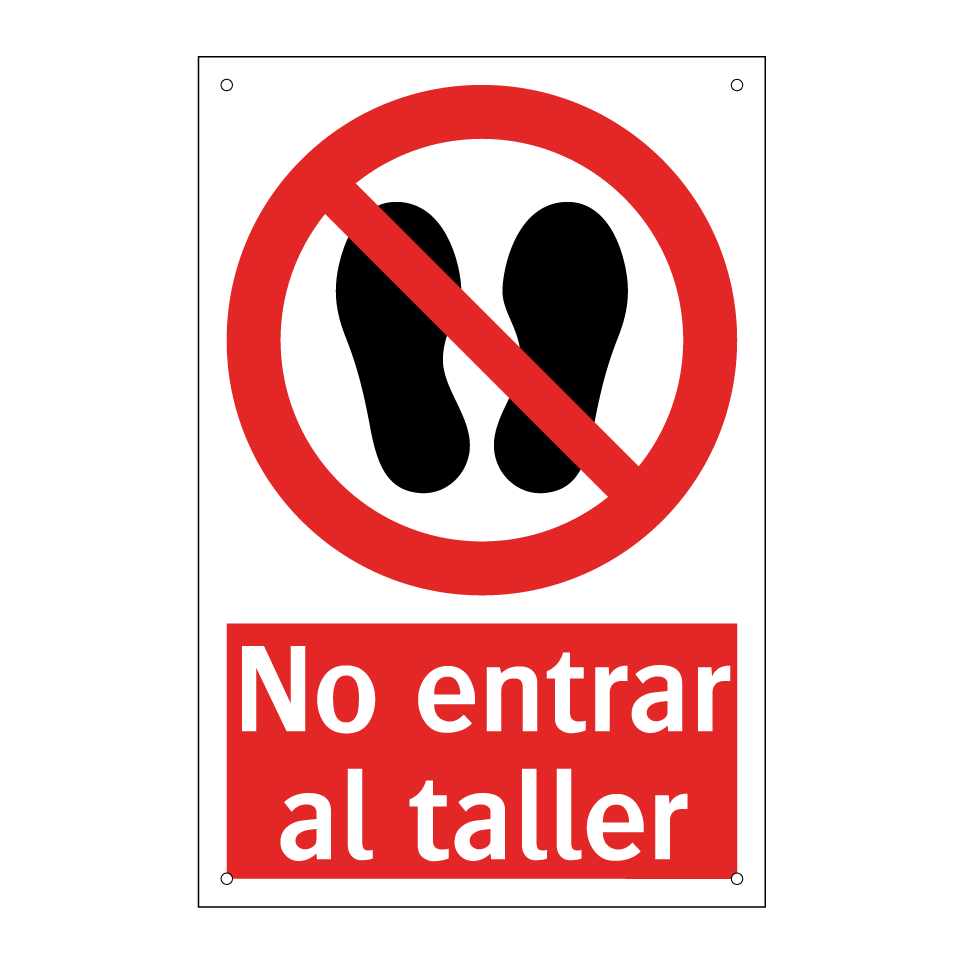 No entrar al taller