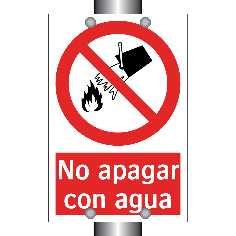 No apagar con agua