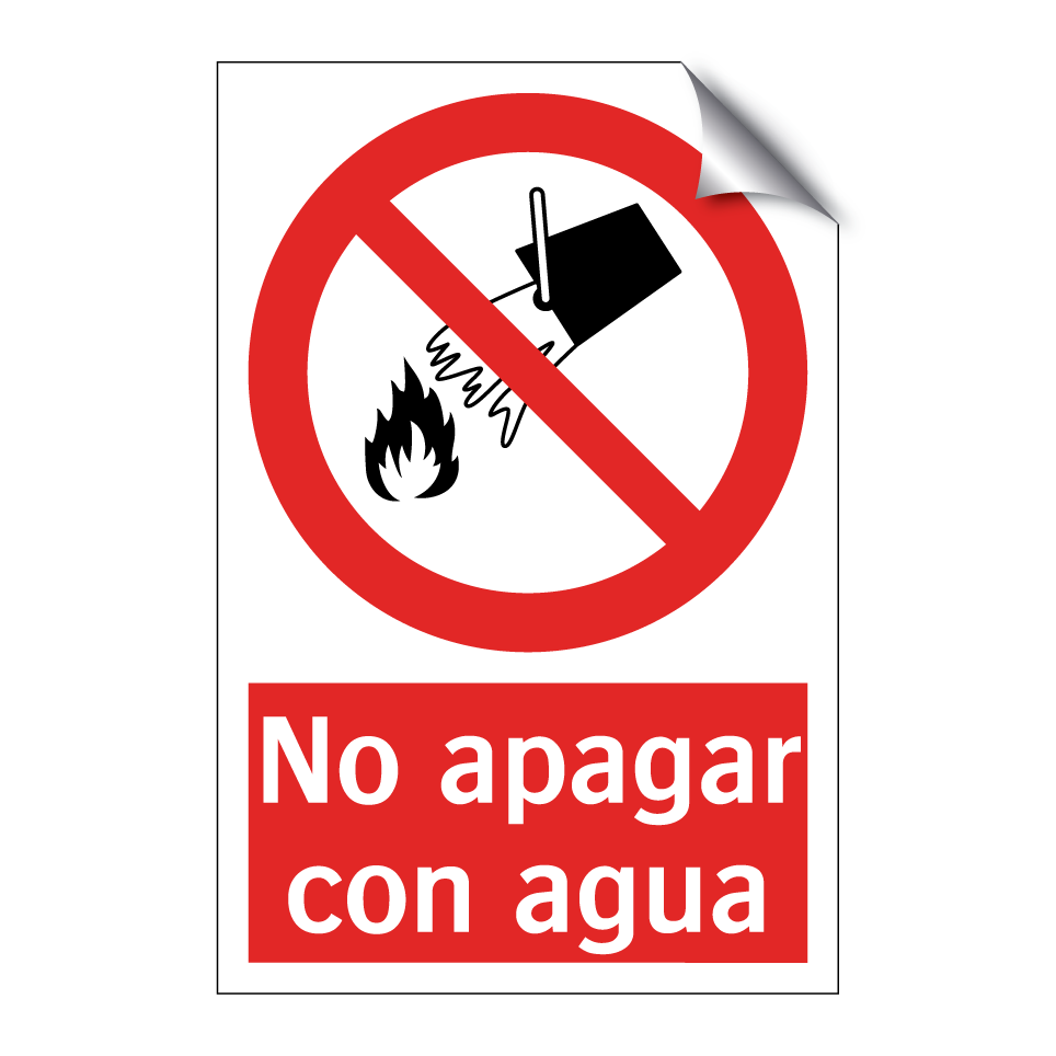No apagar con agua
