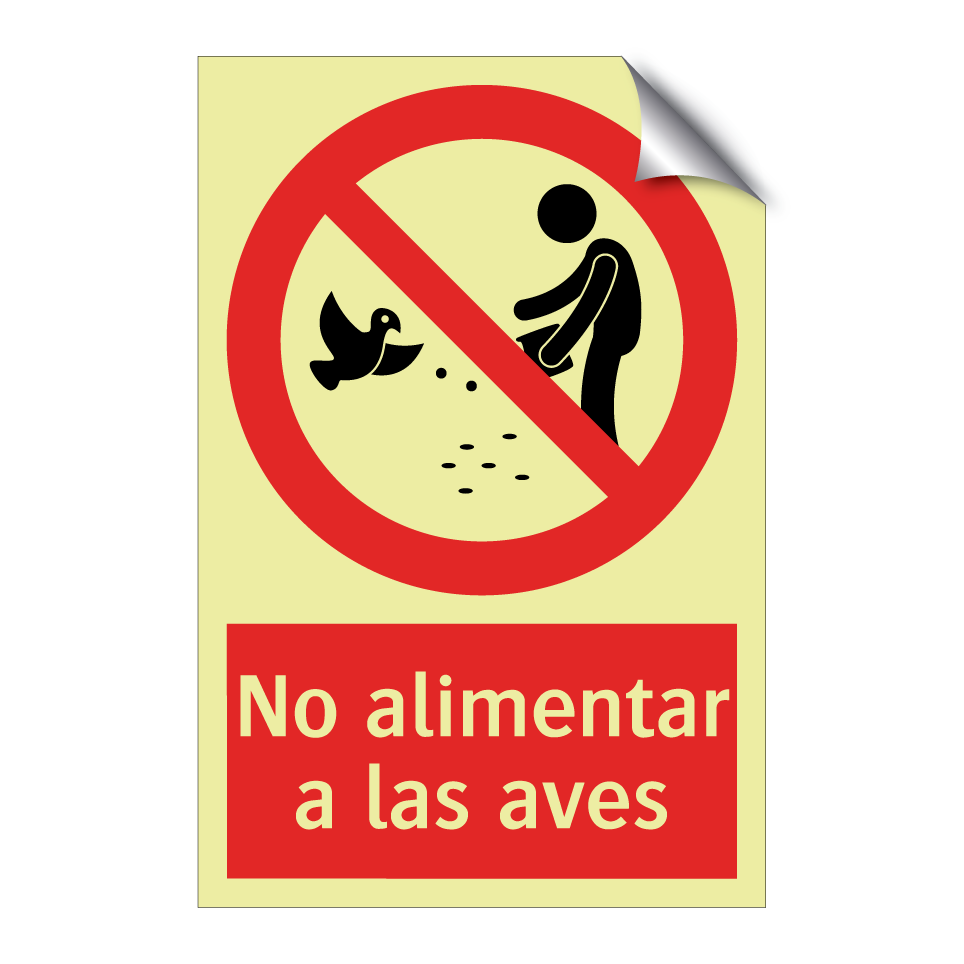 No alimentar a las aves