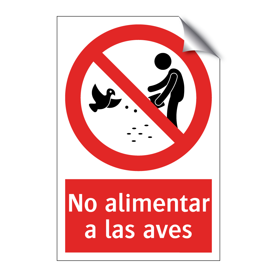 No alimentar a las aves