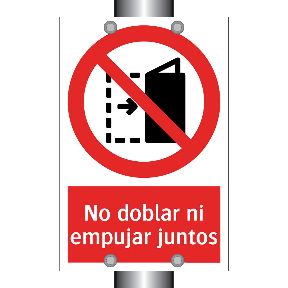 No doblar ni empujar juntos