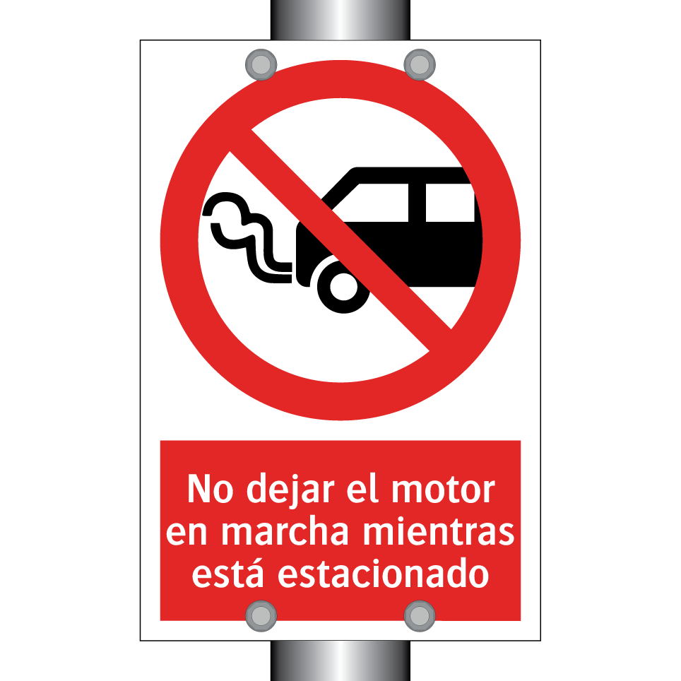 No dejar el motor en marcha mientras está estacionado