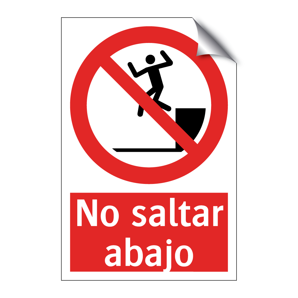 No saltar abajo