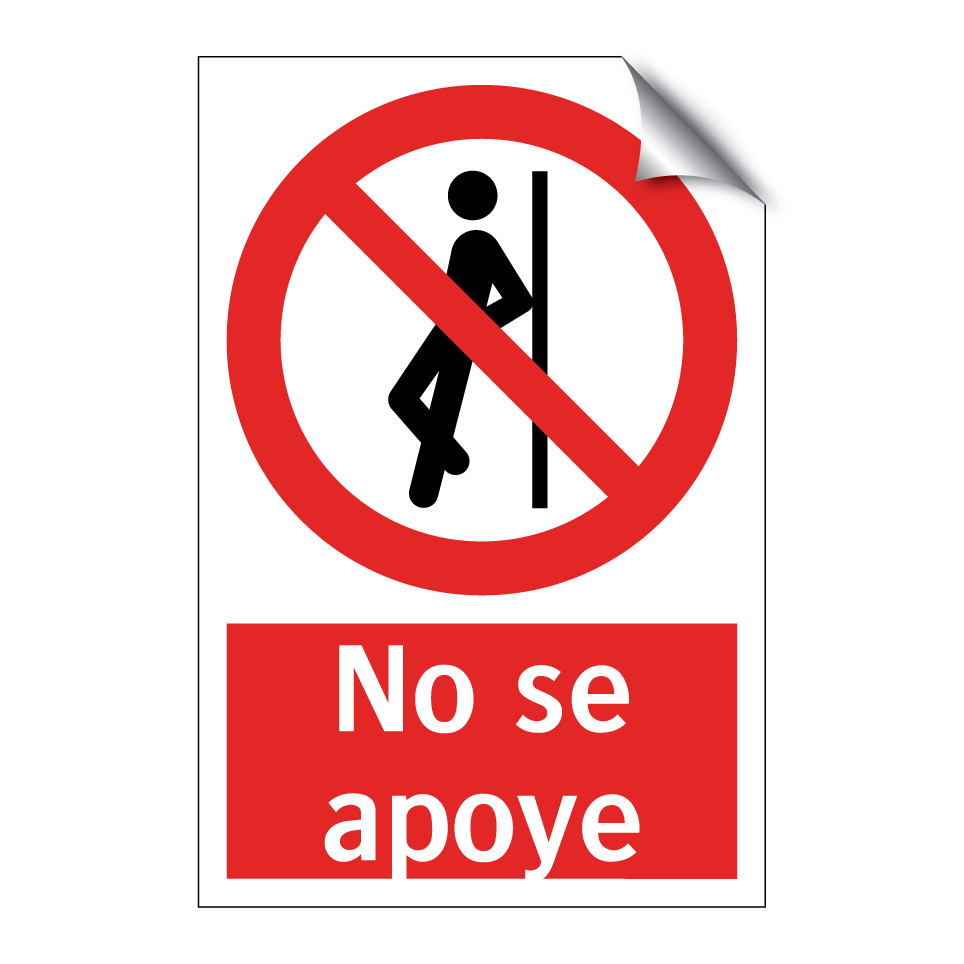 No se apoye