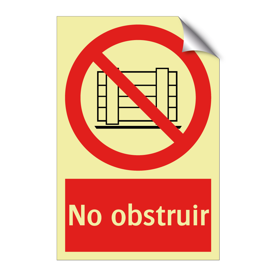 No obstruir
